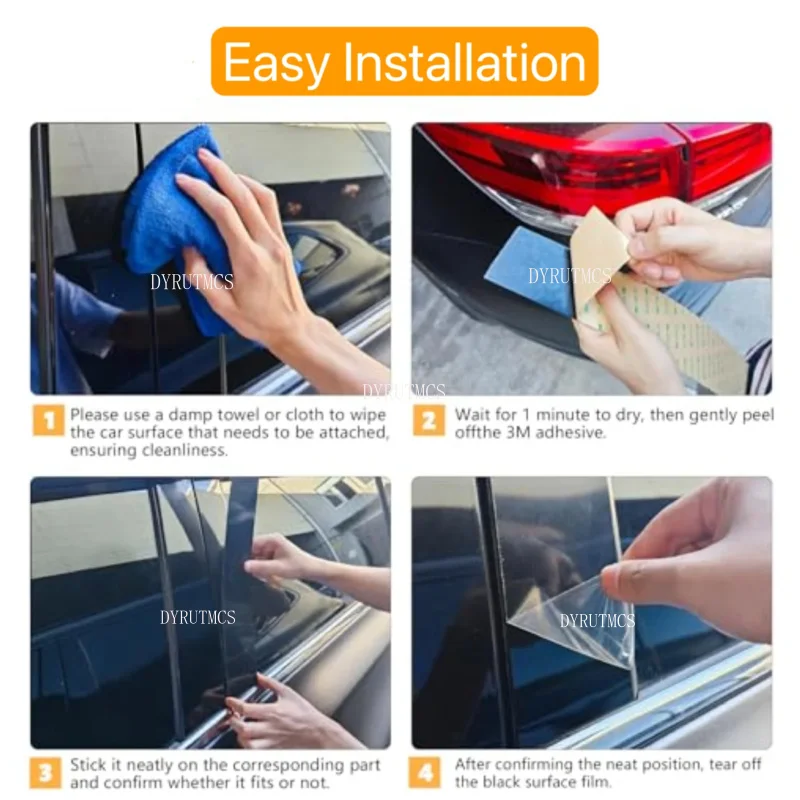 

Car Door Window BC Pillar Post Cover Trim Sticker Fit For Honda Fit/Jazz 2021-2022 Glossy Black/Carbon Fiber Style