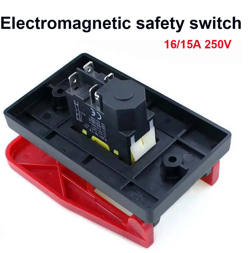 KJD17B 220V-240V 16A 5E4 electromagnetic safety switch with emergency stop cover