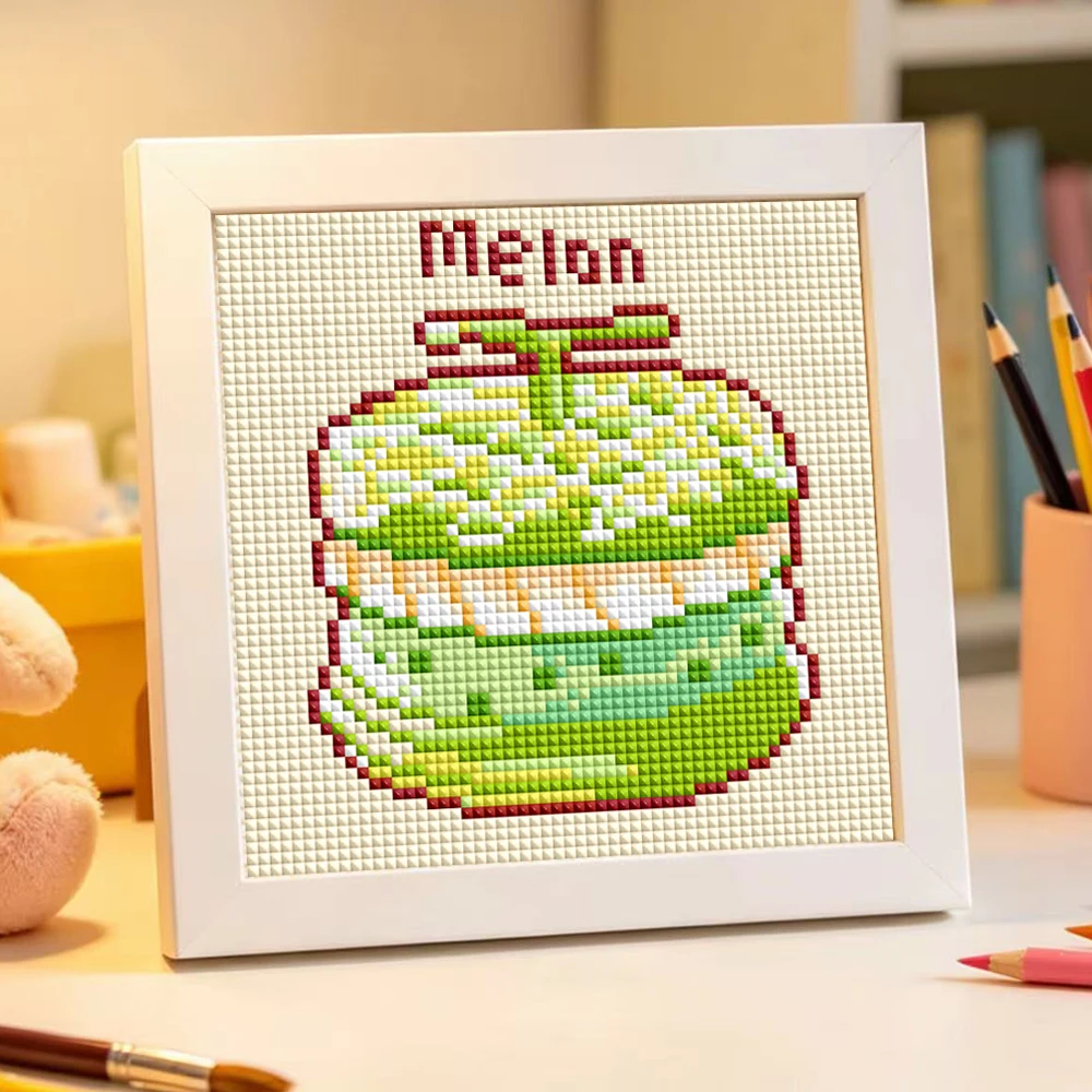 HOMFUN New Cute Diamond Painting "Cute Dessert Cake" Full Square Resin Drill Diy 5d Diamond Embroidery Picture Rhinestone Art - view 2