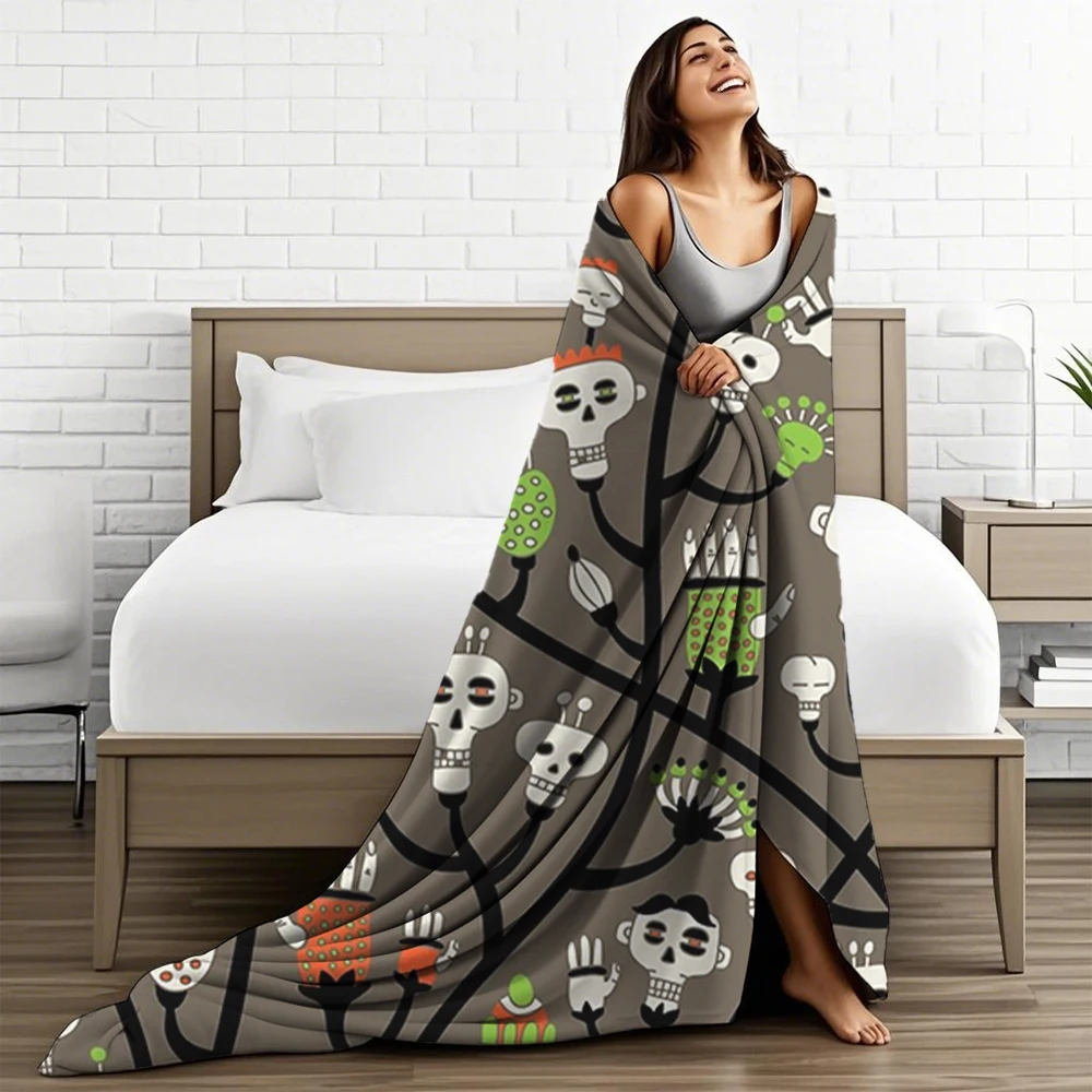 Abstract Flannel Blanket Strange And Unusual Duvet Cover Duvet Cover Blankets For Pets Living Room Car With Ultra-Soft Touch