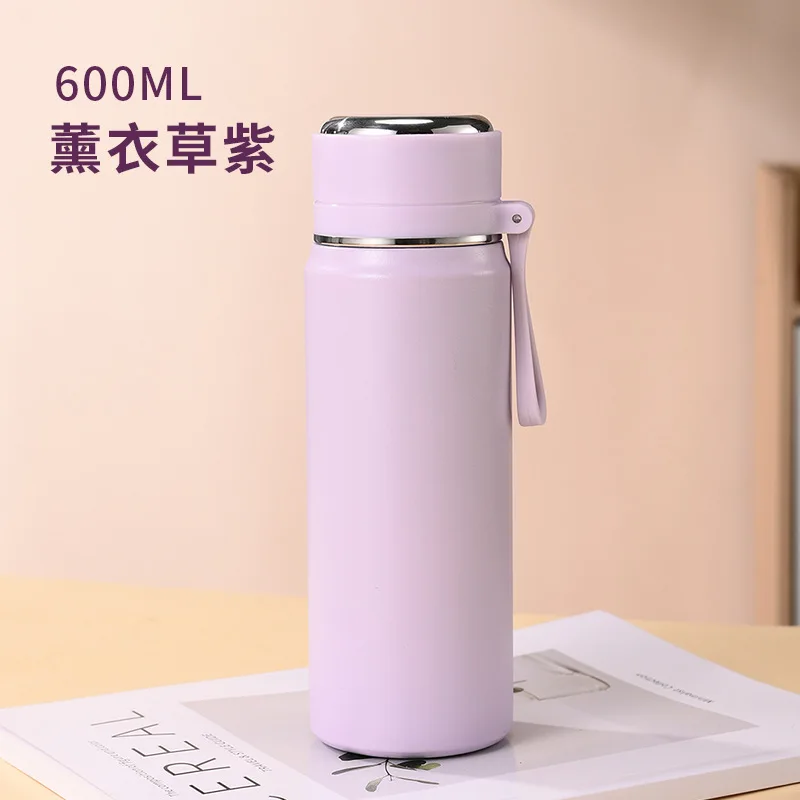 Termo Deportivo de Acero Inoxidable de 600ml, 500ml, 350ml, para Alimentos, Bebidas, Té, Café, Botella Térmica de Viaje