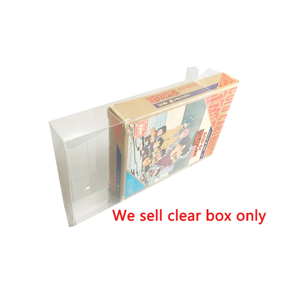 Transparent  Display  cover Box For Sega SMS for Golo cartrioge Game Collection  Storage  Protective Box