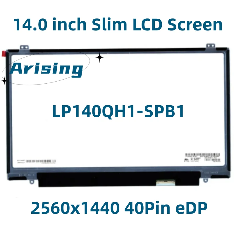 

LP140QH1 SPB1 (SP)(B1) LP140QH1-SPB1 Laptop LCD LED Screen Panel Display 2560*1440 For ThinkPad X1 Carbon 04x3923 00HN826 Matrix