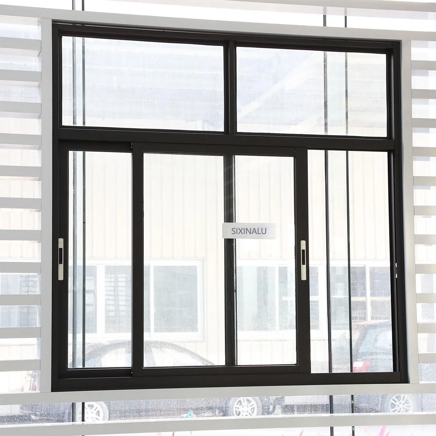 

Sixinalu Customized Double Glazed Aluminium Sliding Window Residential Metal Aluminum Windows for House Modern Design