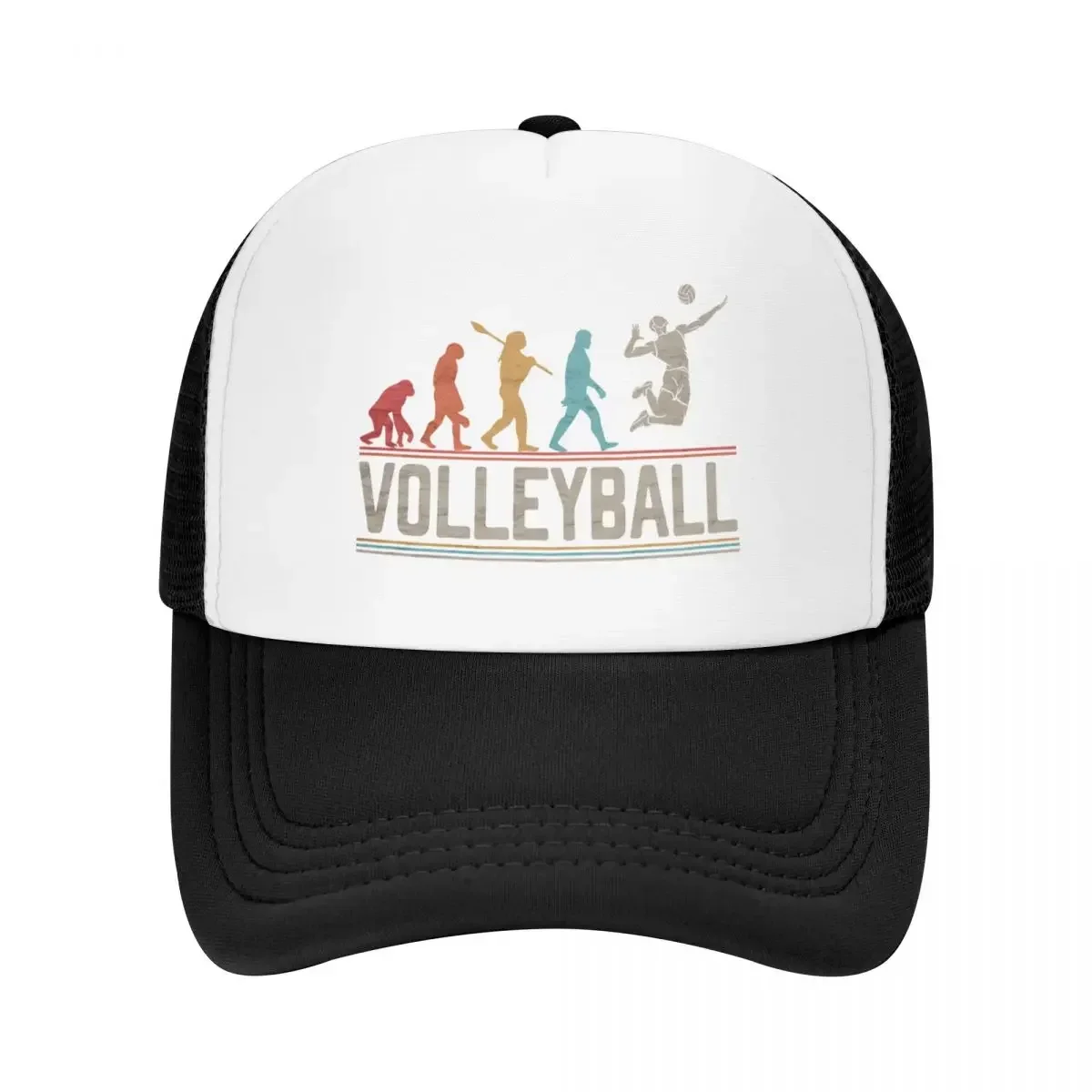 Volleyball Evolution of Man Funny Volleyball Player Vintage Baseball Cap Visor New In The Hat Men's Women's