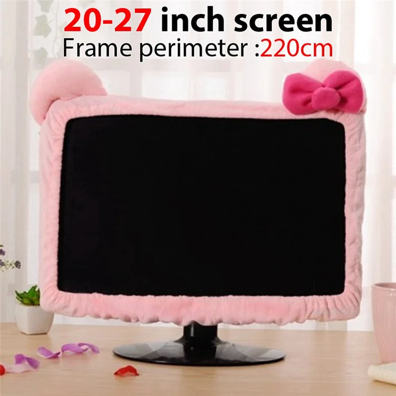 

BTLIFE-Pink Computer Monitor Cover Monitor Dust Cover Computer Decorative Dust Cover Suitable For 28-32 Inch Display Durable
