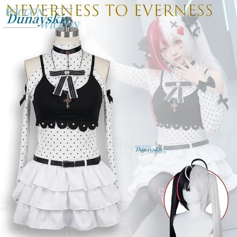 Neverness To Everness Requiem Black And White Game Character Outfit Nursery Rhyme Full Set Cos Costume Lolita Party Jirai Kei view 4