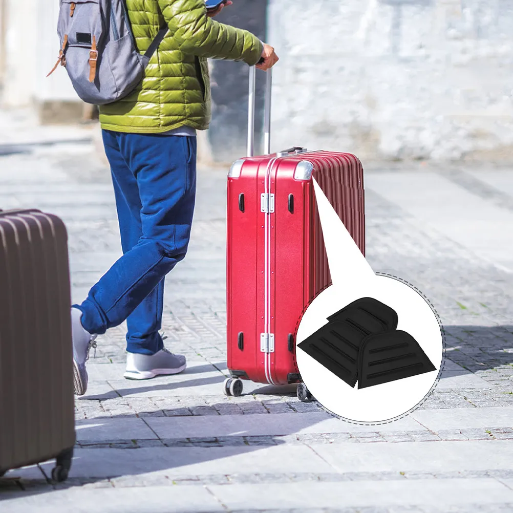 8Pcs Robust PVC Luggage Corner Guards Suitcase Edge Protectors with Slip-Resistant Drip Glue for Travel Shipping Cargo Packing