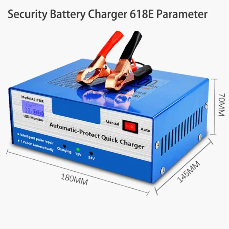 

Новое автомобильное зарядное устройство 618E 130 Вт с высокой мощностью и интеллектуальным управлением, из чистой меди