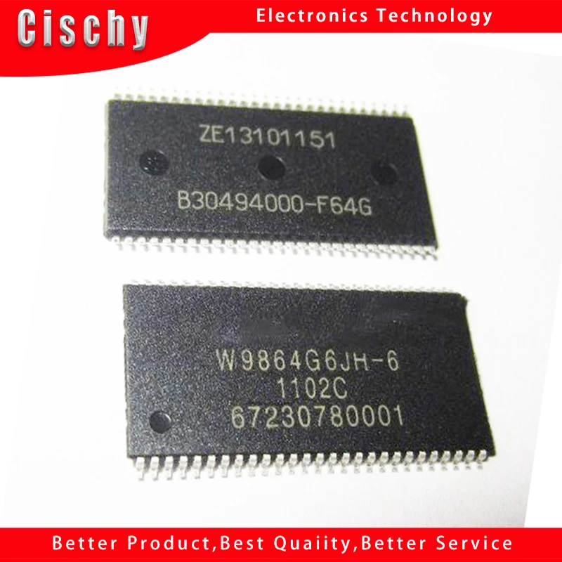 

1pcs/lot W9864 W9864G6JH-6 W9864G6JH TSOP54 In Stock