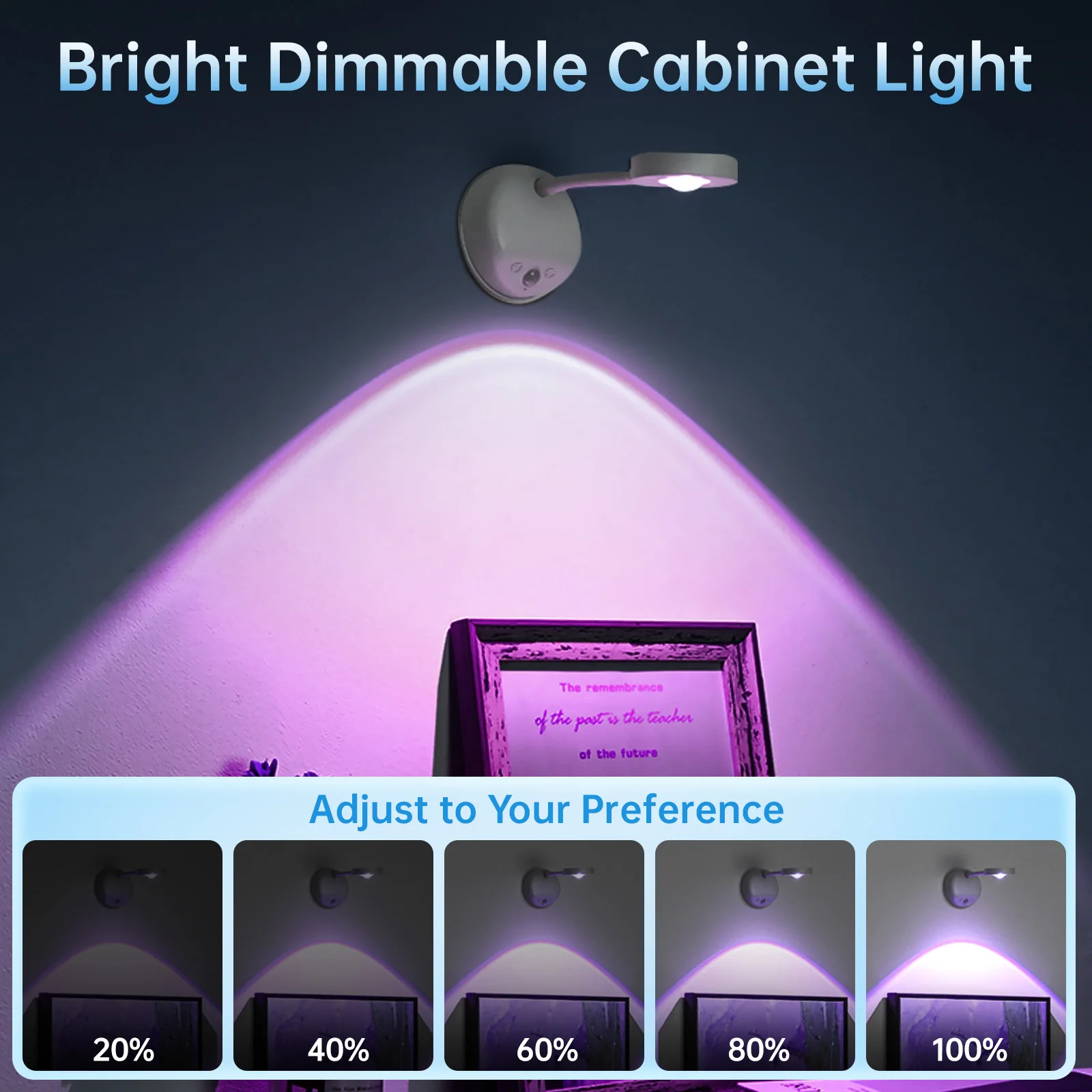Obrázek 7: RGB hnutí senzor zeď lehký dobíjecí magnetický LED zeď lampa 16 barvivo stmívatelné daleký pro schodiště ložnice předsíň dekorace