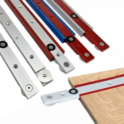 2pcs Aluminium Alloy T-track Slot Miter Track and Miter Bar Slider Kit - Table Saw Miter Gauge Rod T-Bar T-Slot T-Slider Tools