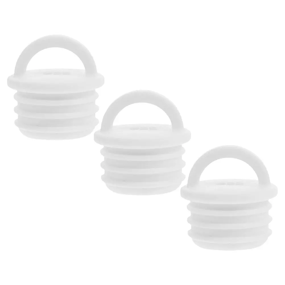 

3pcs Mop Outlet Sealing Plug Replacement Stopper Rubber Drain Plug Bathroom Water Sink Replacement Sealing Laundry Bathtub