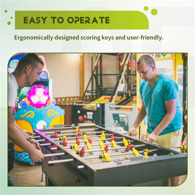 B93B-Upgrade 2 pezzi contatore di calcio da tavolo in metallo 10 numeri contatore di punteggio indicatore per tavolini da biliardino standard