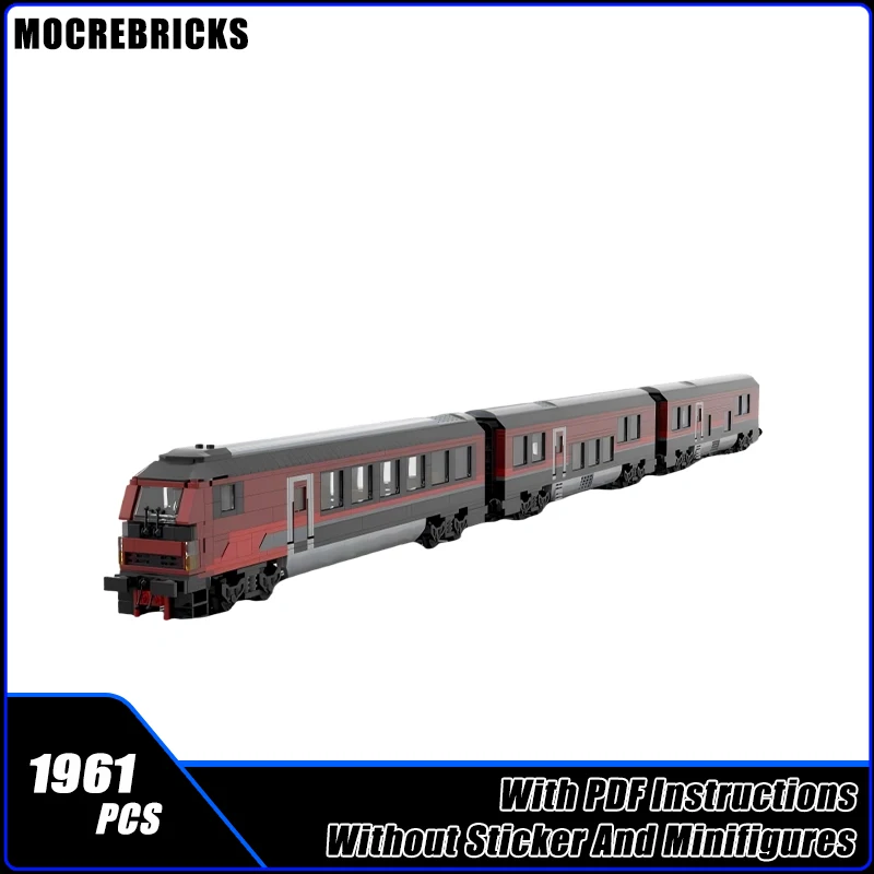 

MOC Austrian Jet Urban Passenger Transport Train Building Blocks Model Bricks Boy Toys Xmas Gift