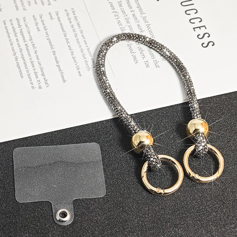 

Роскошный ремешок для телефона с кристаллами и стразами, яркий блестящий ремешок-цепочка для чехла, наплечный ремень, аксессуары для телефона