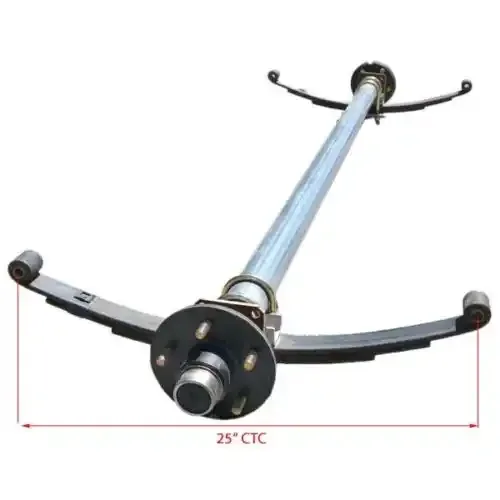 High quality trailer axle assembly load capacity 3500 lb. with trailer lazy hubs and springs