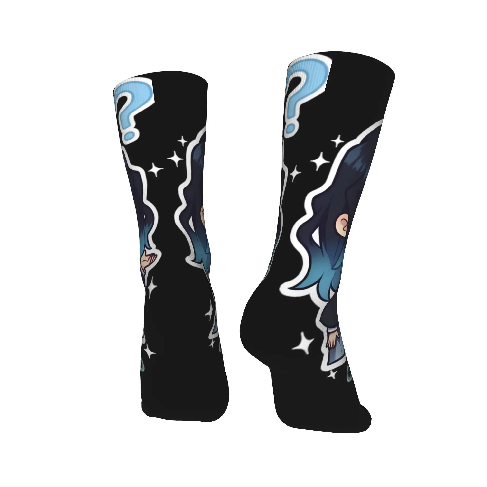 Skarpety Muichiro Tokito Zimowe Podkolanówki Retro Męskie Miękkie Skarpety z Nadrukiem Antypoślizgowe Skarpety Sportowe na Zewnątrz