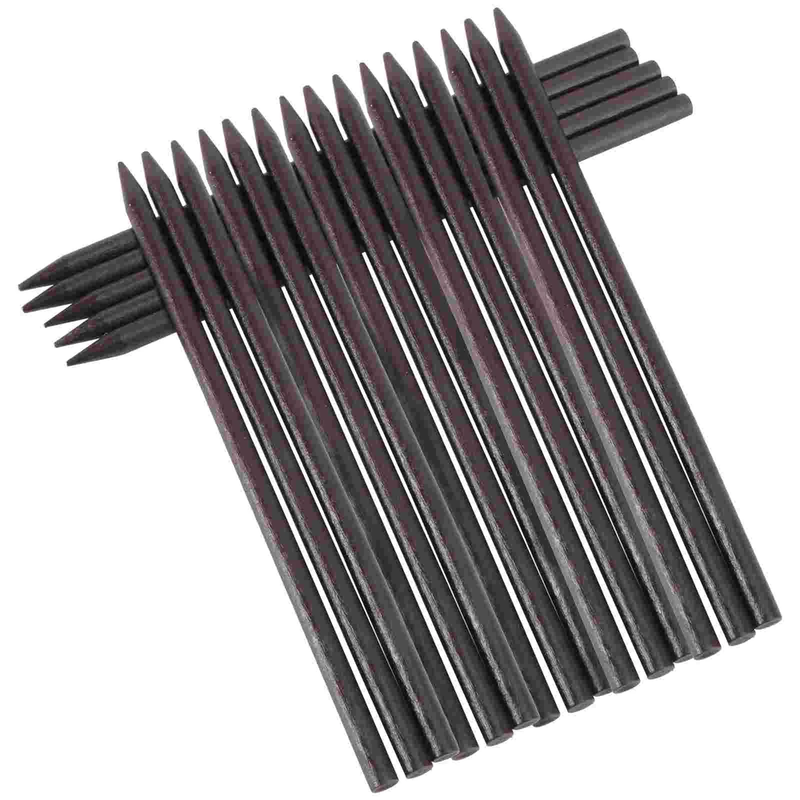 20 Pcs Tapered Hair Chopsticks Wooden Hairpins Accessories Pencil Straight Bamboo Miss Women's