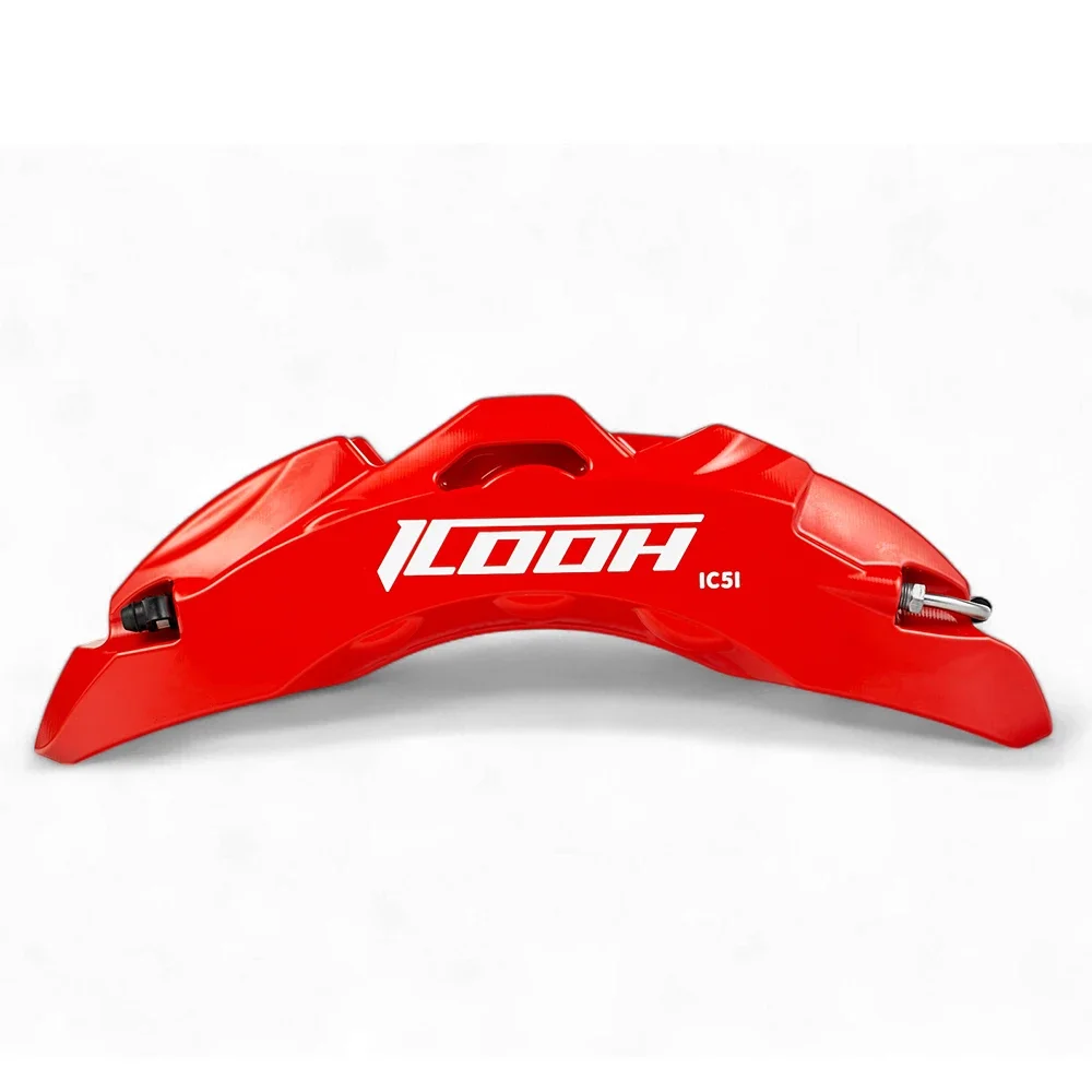 

ICOOH Racing IC5 Тормозной суппорт Переднее колесо 6 поршней разделенный кованый со сборками 330-378 мм из алюминиевого сплава для 17/18 дюймов