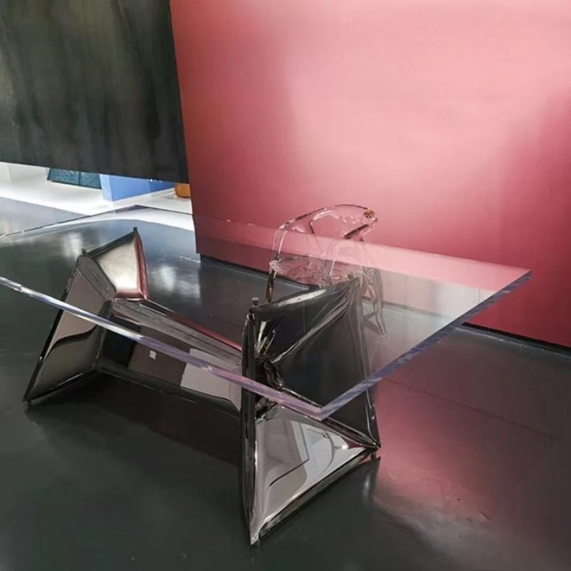 Creative balloon table minimalist fashion designer inflatable metal stainless steel special-shaped dining table