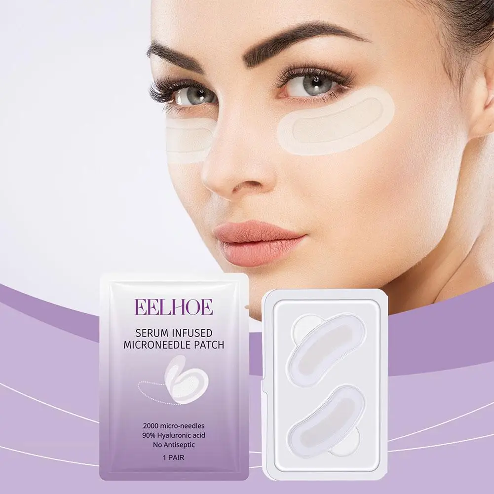 1/3/5/10/20/30 Pair Micro-needle Eye Patch Mask Anti-Wrinkle Patches With Collagen Deep Hydration Smooth Crow's Feet Puffy Eye