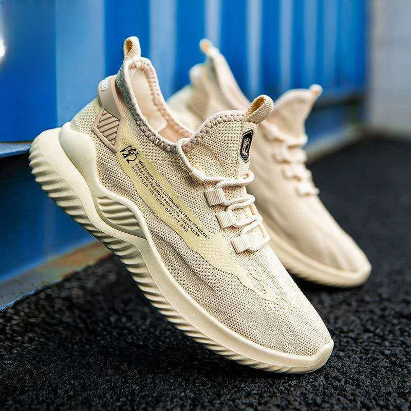 

Men's New Summer Breathable Fashion Casual Sports Shoes Running Net Tenis Hombres Low-top Flying Knitting Shoes