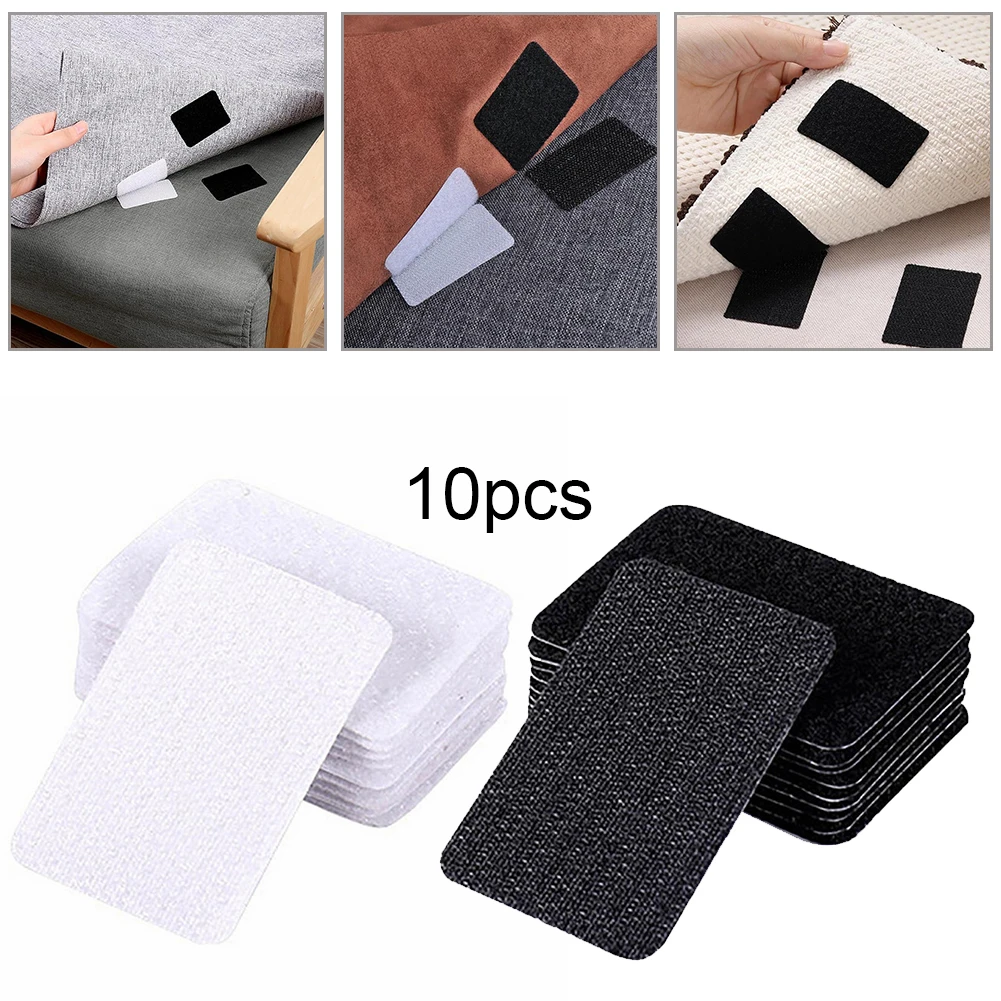 Gripper Anti-Slip Pad 10pcs/set Sticker Tape Carpet Mat Non Slip Removable Replacement Reusable Rug Accessories