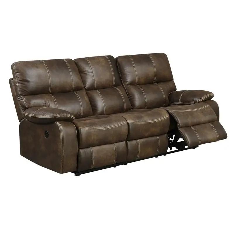 Brown Recliner Sofa, Comfortable Living Room Furniture, Adjustable Positions, Modern Design, Soft Upholstery, Perfect for