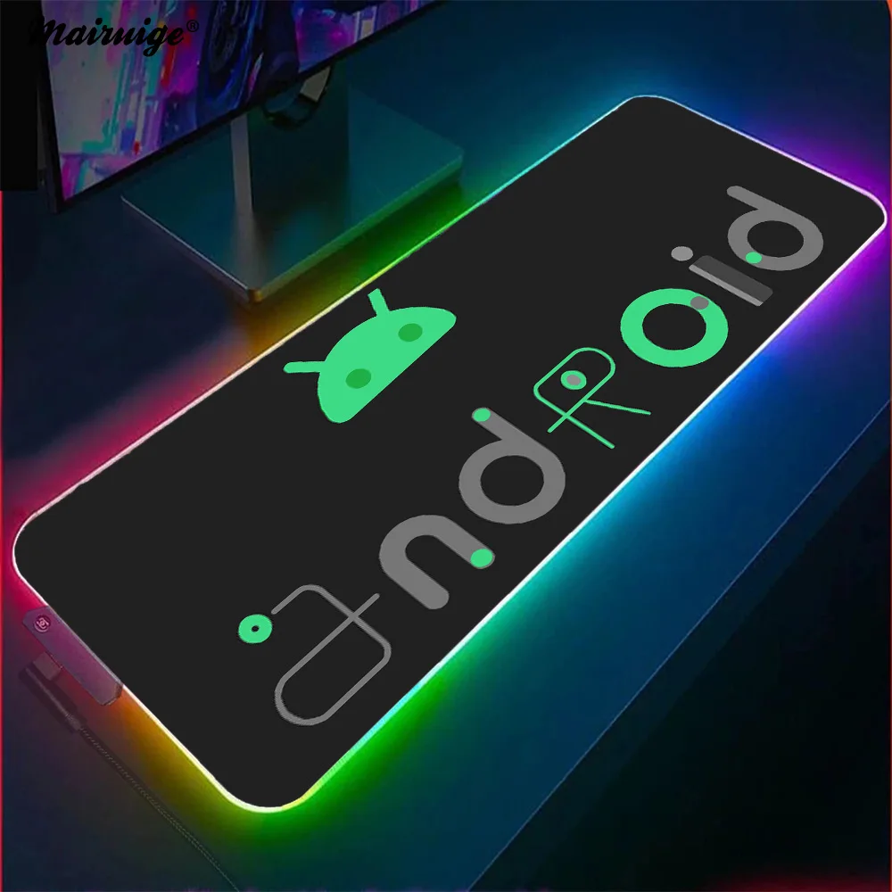 

Коврик для мыши с роботом RGB, скоростной игровой коврик для ПК, аксессуары для настройки, Настольный коврик, офисные предметы, игровой коврик для мыши