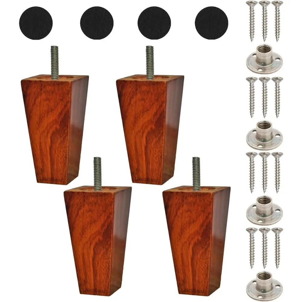 

Wooden Square Leg for Sofa and Furniture 4 Inch