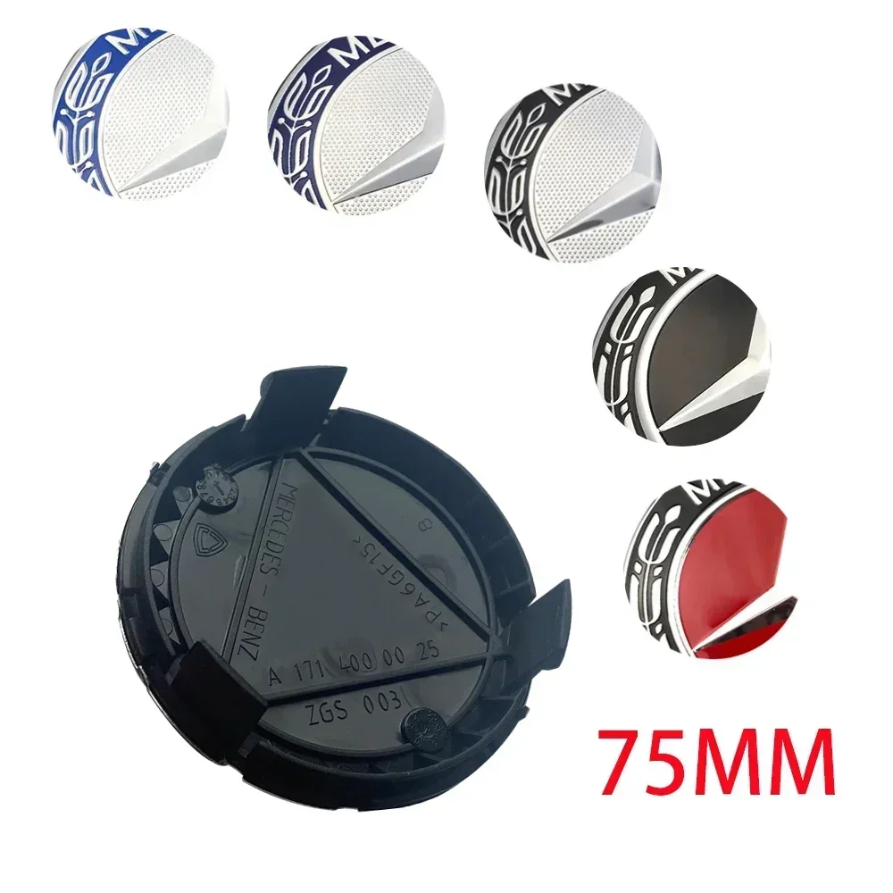 4pcs/lot 75mm wheel Hub Cap Emblem badge For Mercedes Benz C180 C200 E200 E260 E300 ML350 A1714000025 W230 W210 W211 W221 W219