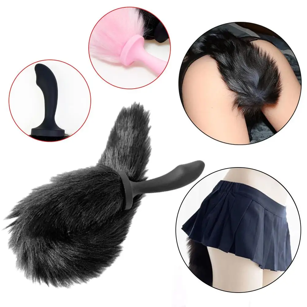 سيليكون مثير الثعلب الذيل المكونات الشرج الشرج موسع للنساء الرجال بعقب المكونات قضبان اصطناعية ذيل صغير المكونات الشرج تأثيري الجنس لعب للكبار