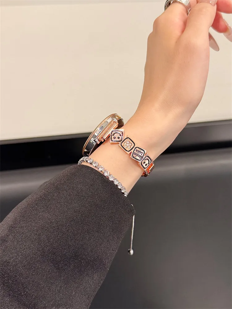 

Suitable for HW Watch Fit3/Fit4 straps and HW Band 8/9/10NFC smiley metal handmade straps