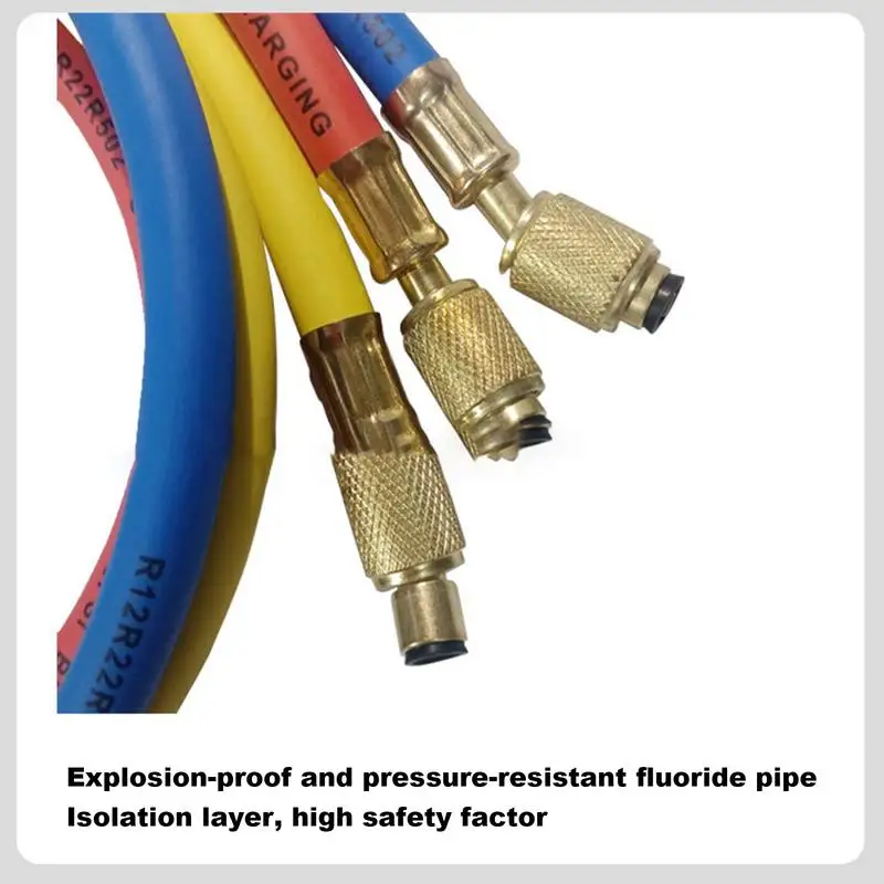 Датчики переменного тока R134a, автомобильный коллектор, комплект измерительных манометров для шланга кондиционера, инструмент для ремонта автомобиля для R134A/R22/R410/R12, хладагент