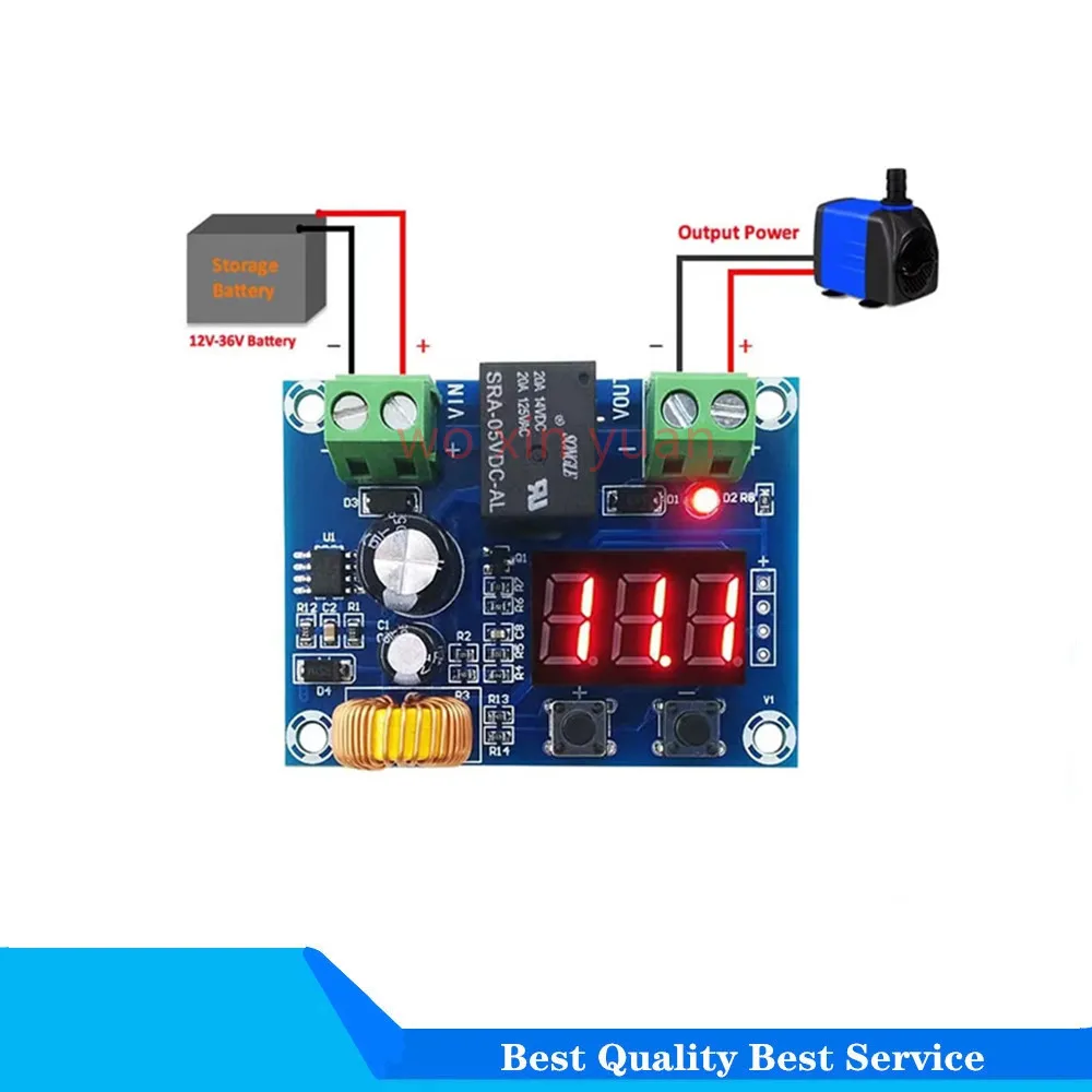 10PCS  XH-M609 DC 12V-36V Charger Module Voltage OverDischarge Battery Protection Precise Undervoltage Board