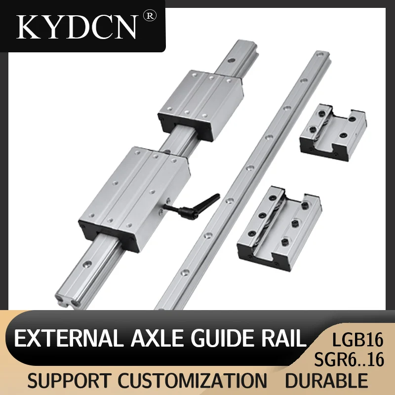 

LGD Dual-axis Guide Rail LGD6/LGD8/LGD12+Linear Slider LGB6/LGB8/LGB12 with Wheels for 3D Printer Shaft,1 Rail+1 Slider