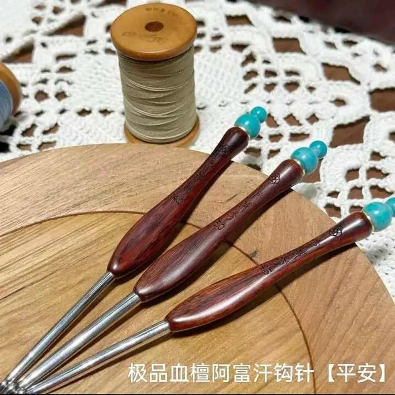 aiguille-afghane-seven-needles-workshop-aiguille-en-ebene-aiguille-en-bois-de-santal-aiguille-longue-ping-an-pour-crochet-aiguille-afghane-speciale-pour-tricot-1-piece