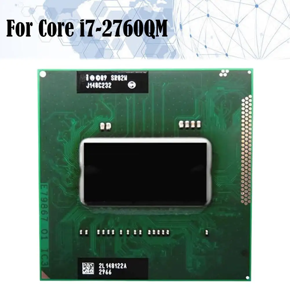 For Intel Core I7-2760QM SR02W 2.6 GHz Second-hand Quad Core Eight Thread CPU Processor 6M 45W Socket G2 / RPGA988B