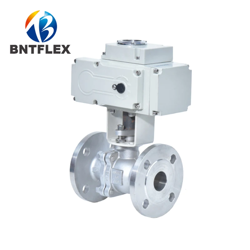 

220V Electric high temperature cast steel flange ball valve Q941F normal temperature and pressure cut off flow adjustment valve