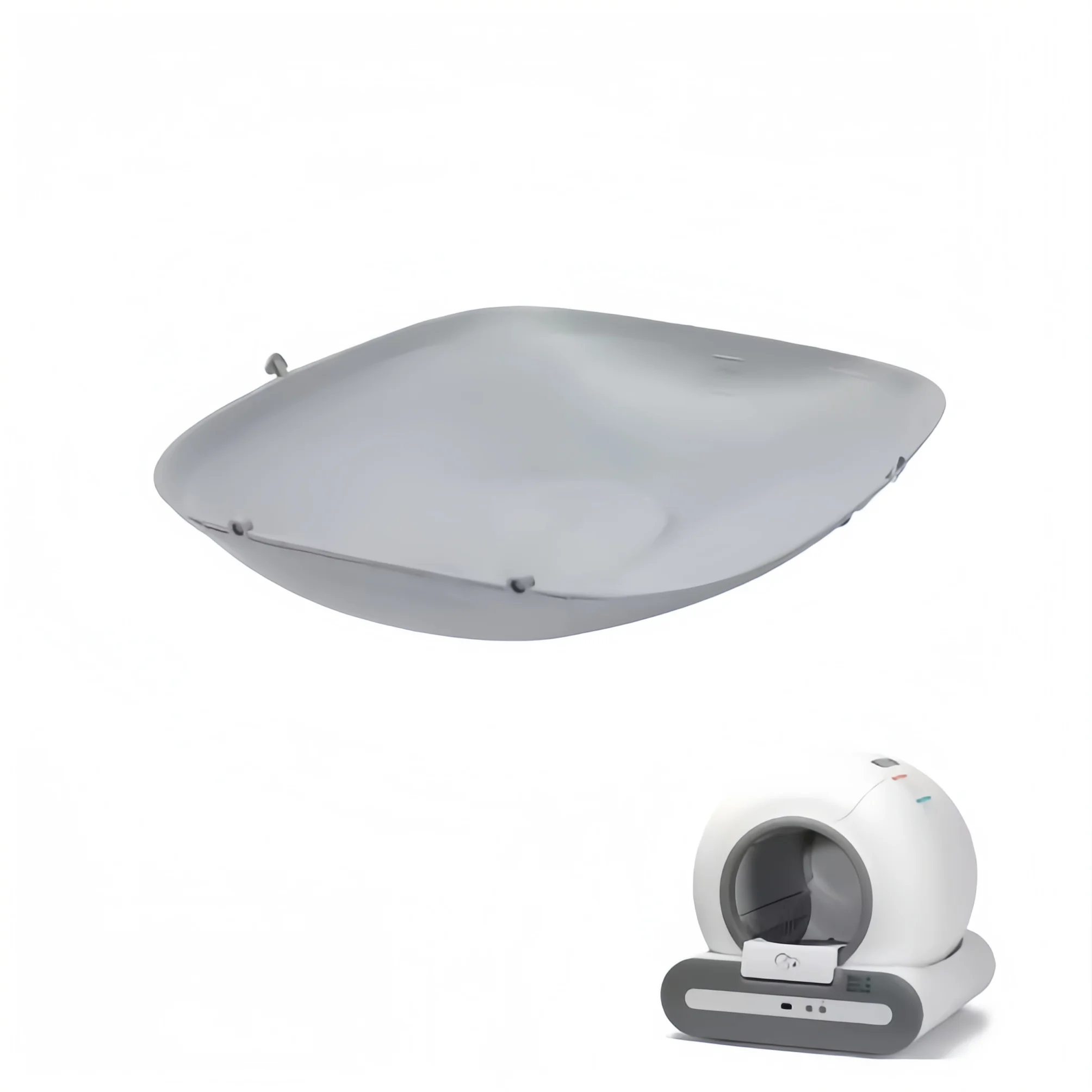 

Силиконовый коврик-аксессуар для самоочищающегося робота-туалета Tonepie, водонепроницаемый, серый, сменная деталь