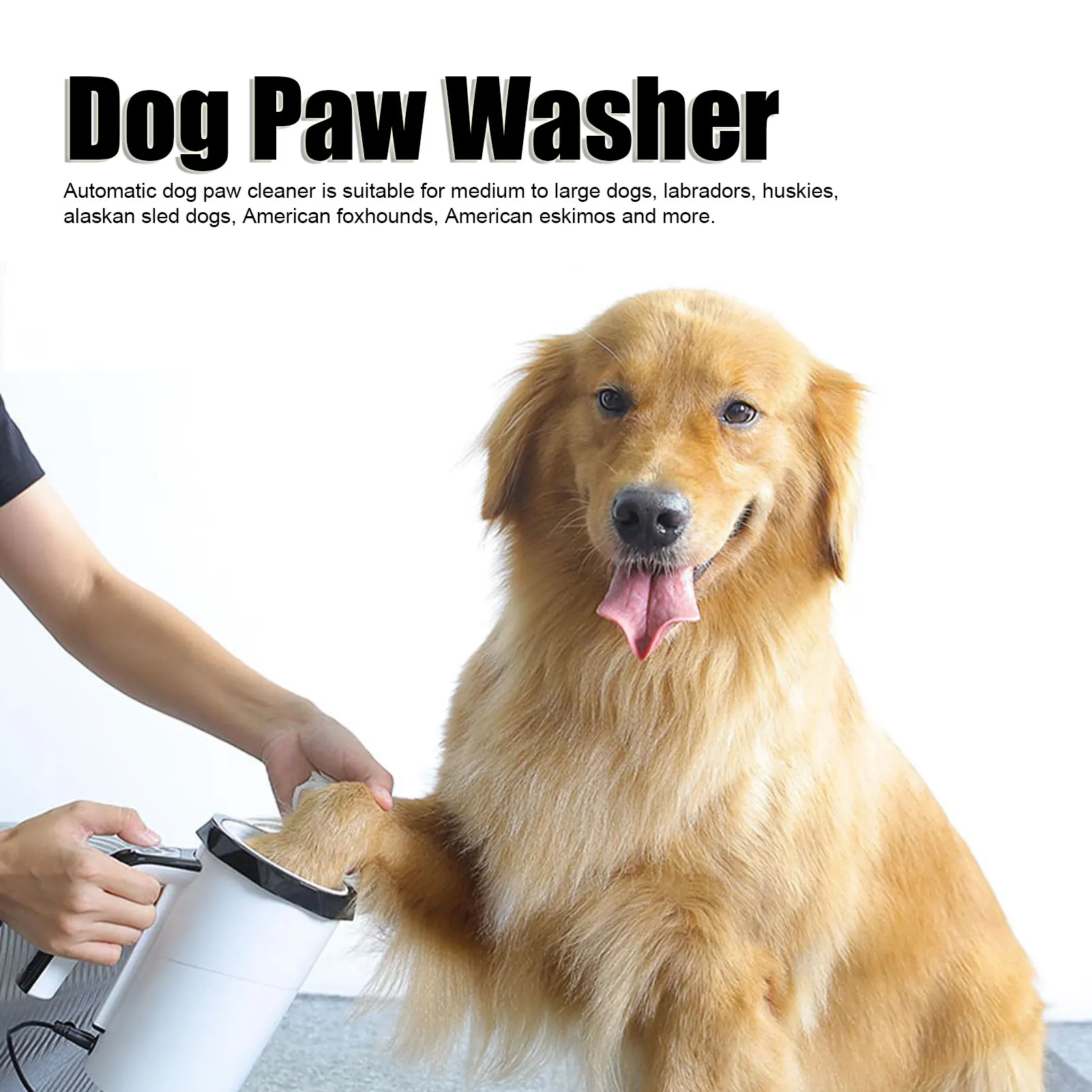 

Automatic Dog Paw Cleaner Portable Split Hand Operated Rechargeable Powerful Dog Paw Washer for Medium Large Dogs