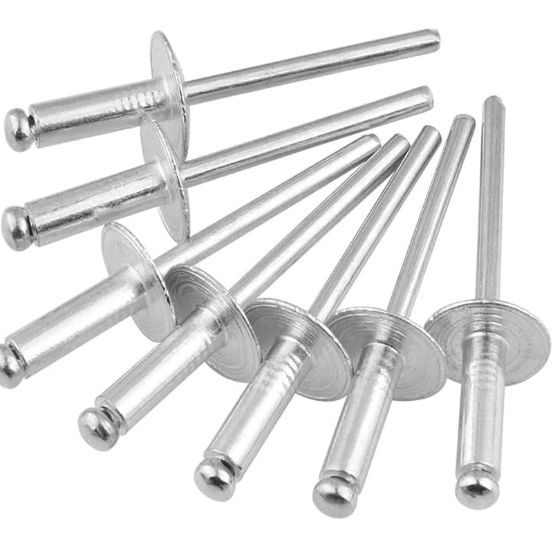 10/50pcs Blind Rivets Aluminum Pop Rivets Assortment Kit  Duct Boat Rivets Decorating Fastener Hardware for Metal Furniture