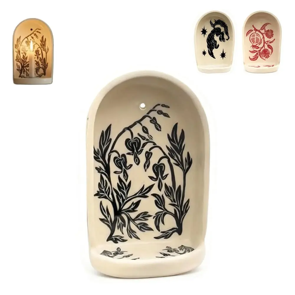 Dekorative Design-Wandnische für Schmuckstücke, Heilige Sammlung, Kerzenhalter, Wandkunst, Dekorative Wandnische