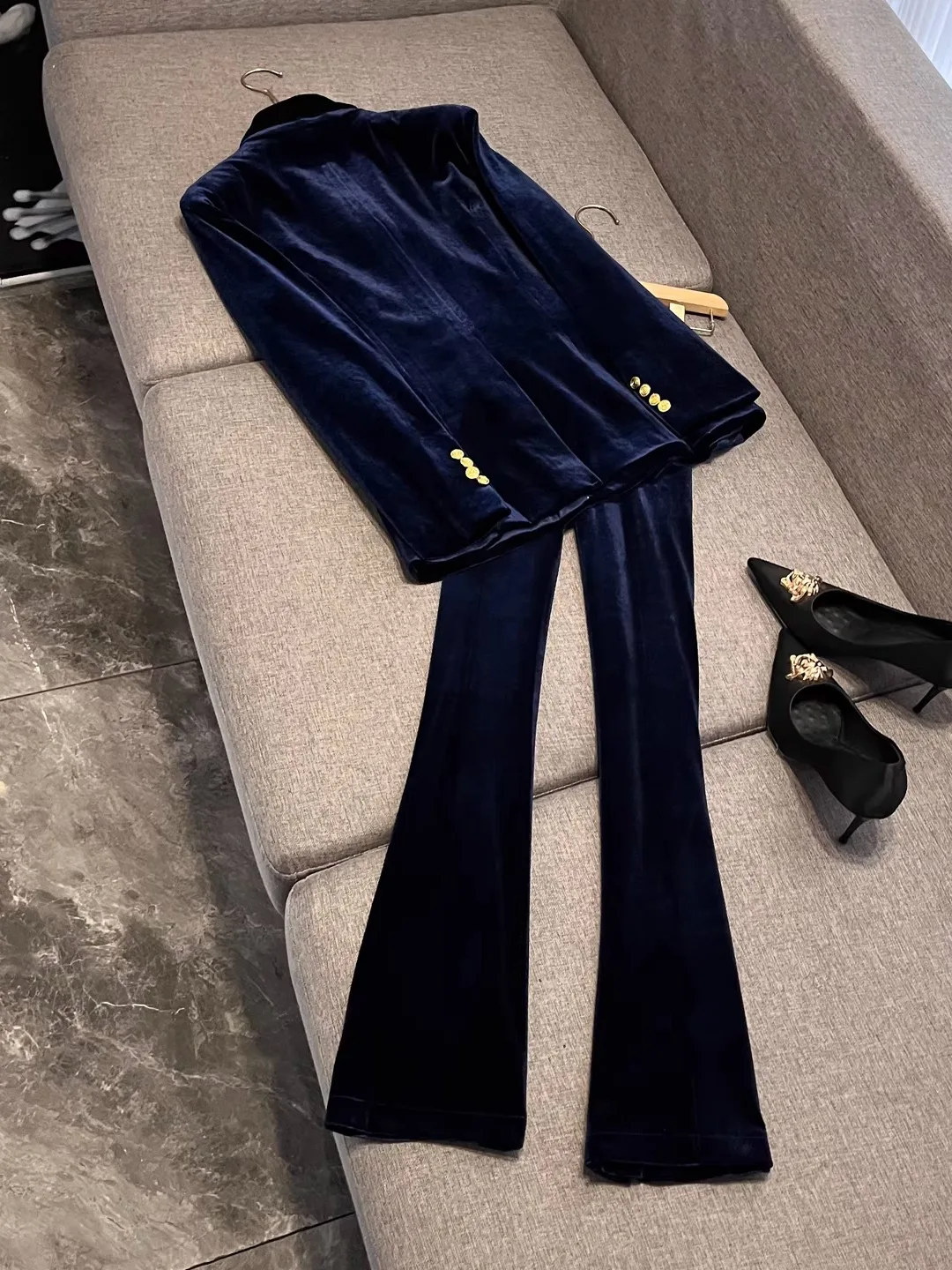 

Модный повседневный женский профессиональный костюм, весенне-осенний новый Sle Street завод Ele, элитная официальная одежда X29