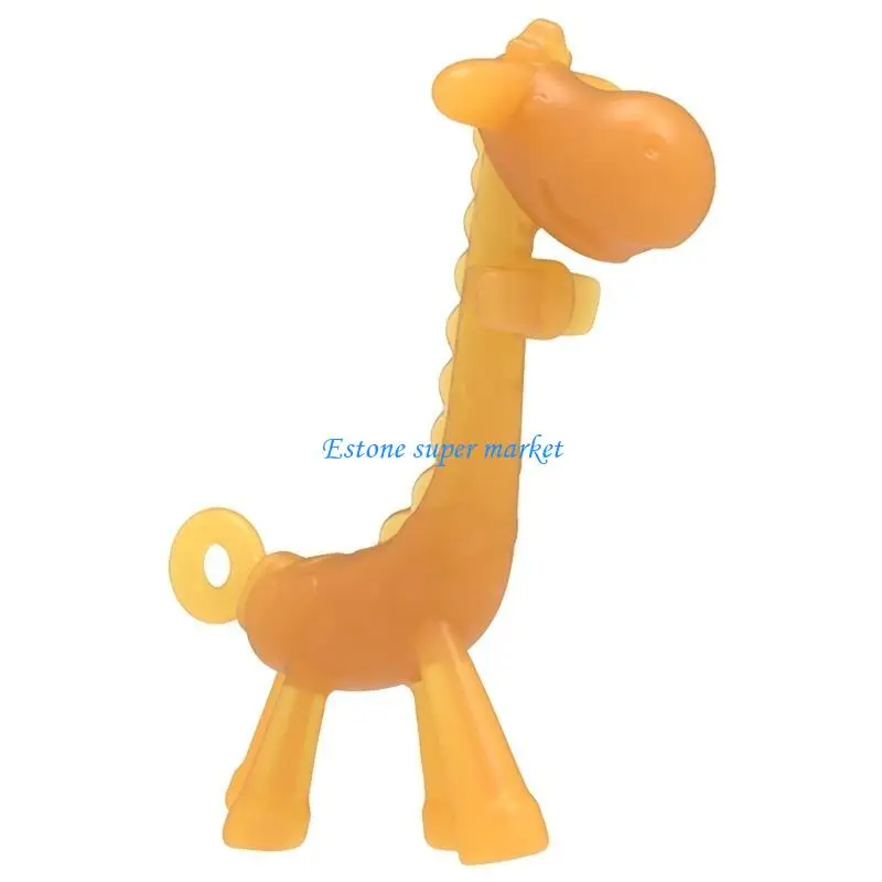 090B Giraffe Baby Soothing Teether for Infant Newborn Teething PainRelief Toy view 2