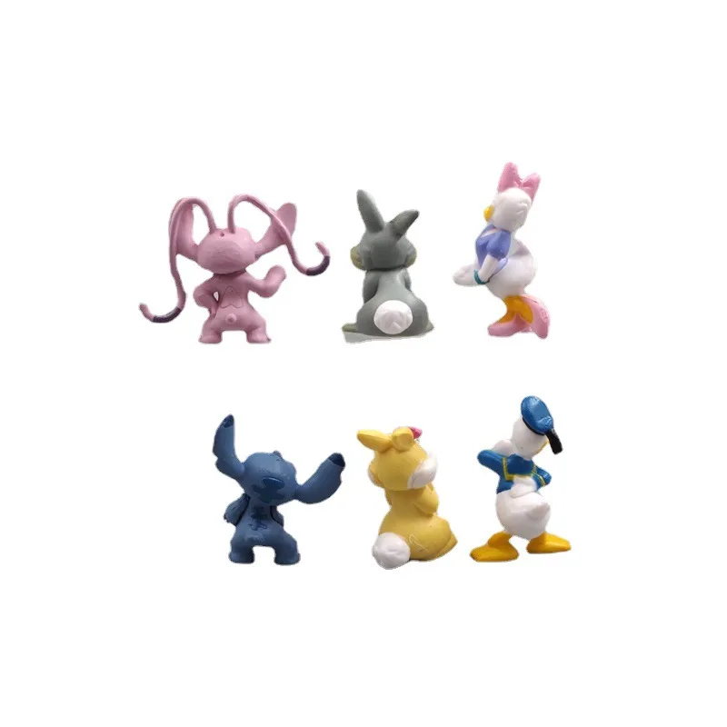 6 stks/set Lilo & Stitch Cartoon Anime Leuke Action Figure GK Model Collectie Desktop Ornament Taart Decoratie Speelgoed Geschenken