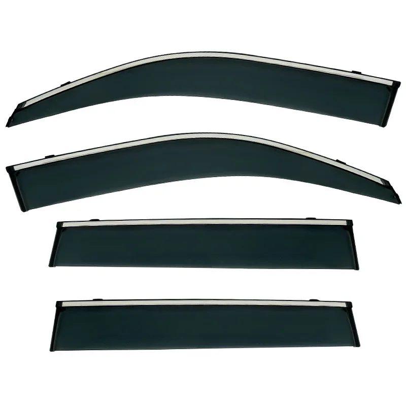For Toyota Land Cruiser Prado FJ90 MK2 J90 1997-2002 Window Visor Rain OR Shine Side Window Deflector Shades Ventvisor Strip view 3