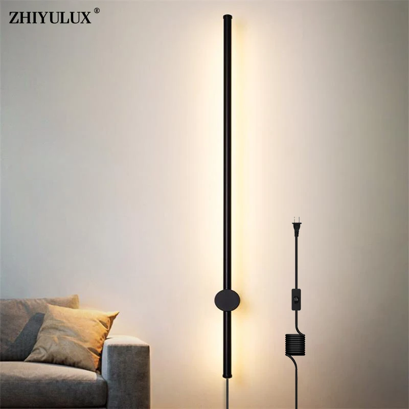 LED Wall Lamp Long Simple Lights Decor For Home Bedroom Living Room Surface Bedside Sofa background Wall Sconce Lighting Fixture