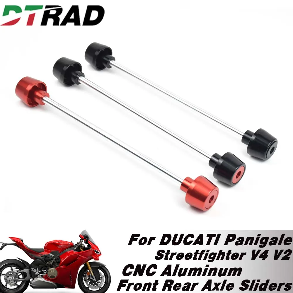 

Переднее колесо мотоцикла с ЧПУ, слайдер, ось, вилка, защита от падения для DUCATI Panigale/Streetfighter V4/S V2 2024 2025 2026